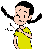 イラスト、肩こり